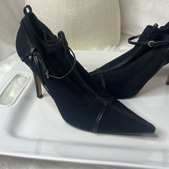 GUCCI VINTAGE SCUBA STRETCH STRAPPY ANKLET BOOTIES - Picture 2 of 11